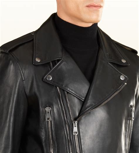 buy gucci leather jacket|gucci leather jacket price.